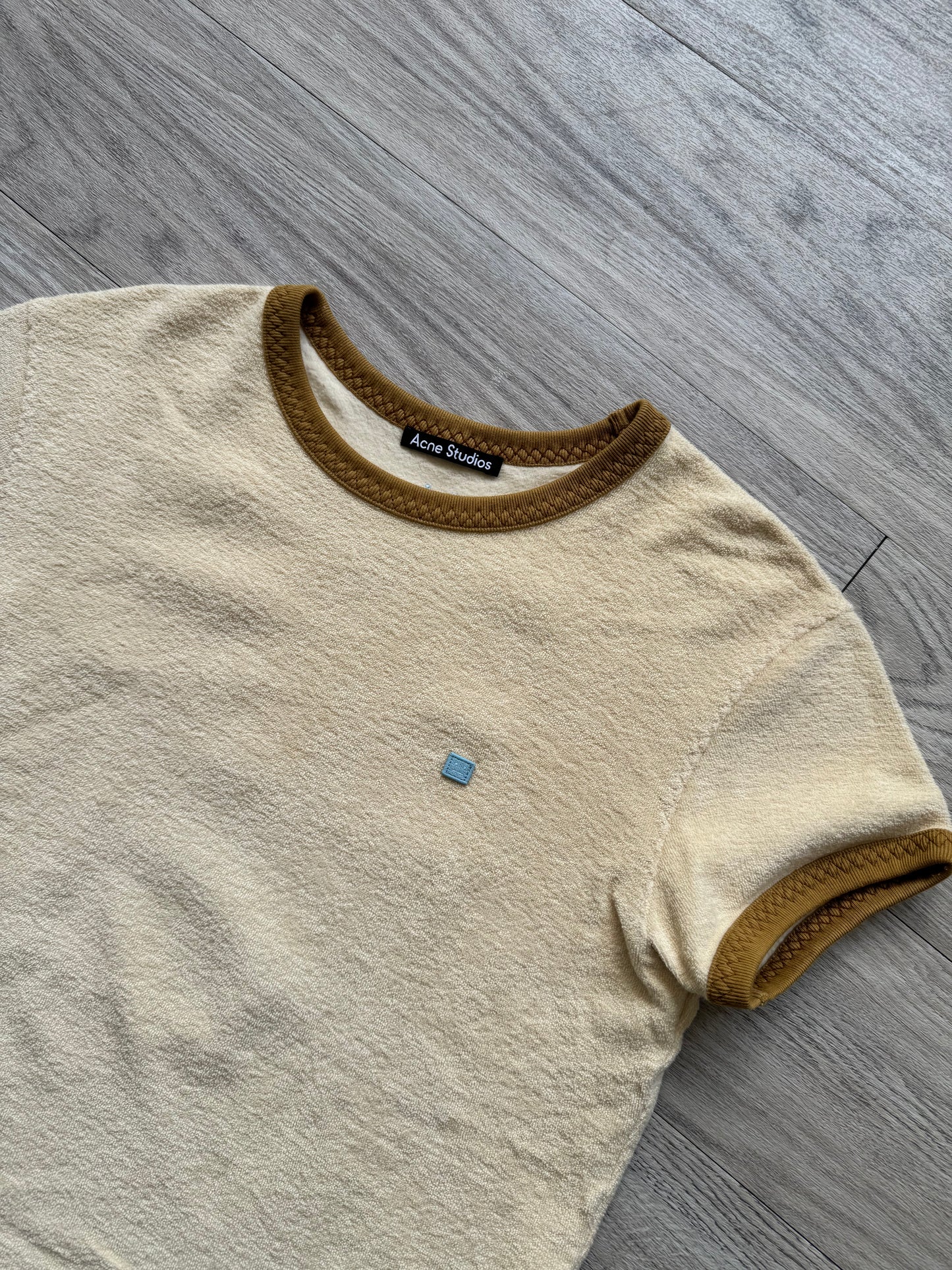 Acne Studios Toweling Face Logo T-shirt