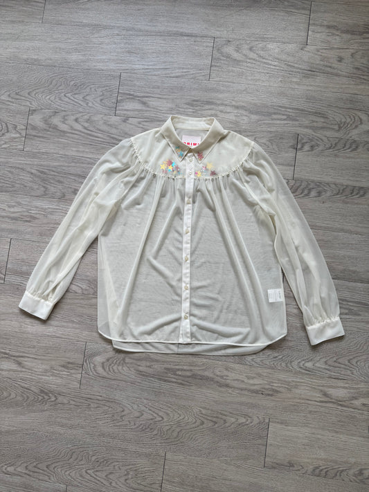 ORIMI SS23 Sheer Star Gather Shirt