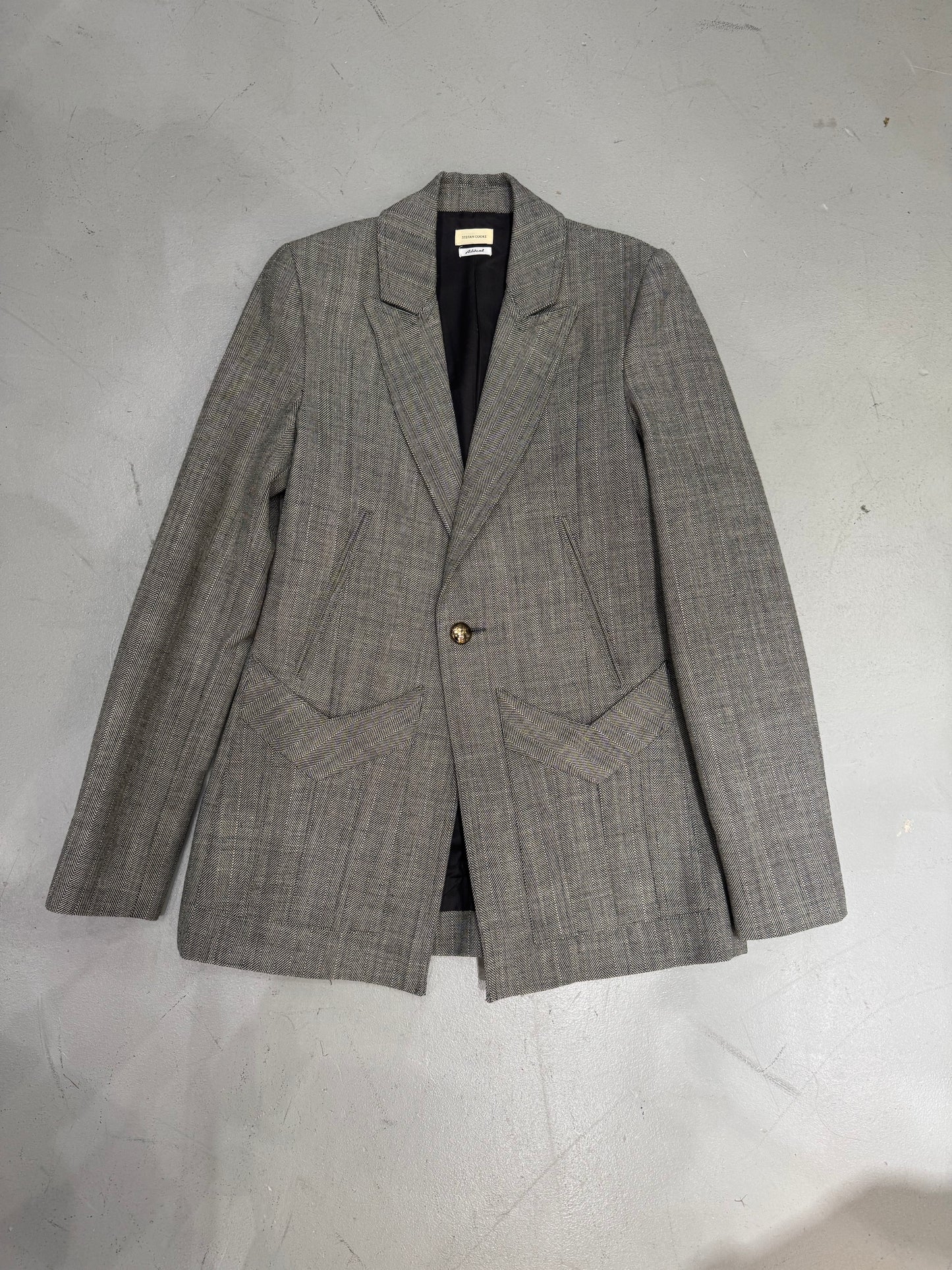 Stefen Cooke SS21 Tweed Tailored Jacket